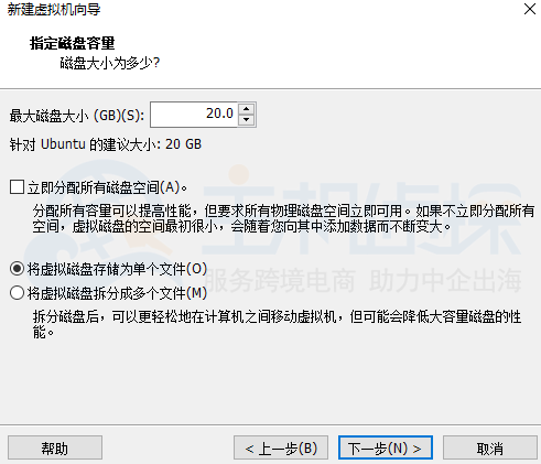 将虚拟机存储为单个磁盘