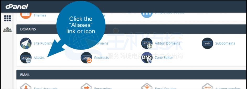 HostEase主机cPanel面板设置域别名