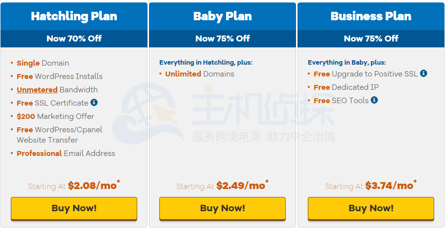 HostGator虚拟主机方案