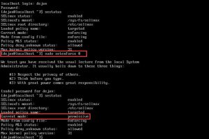 CentOS 7关闭SELinux命令