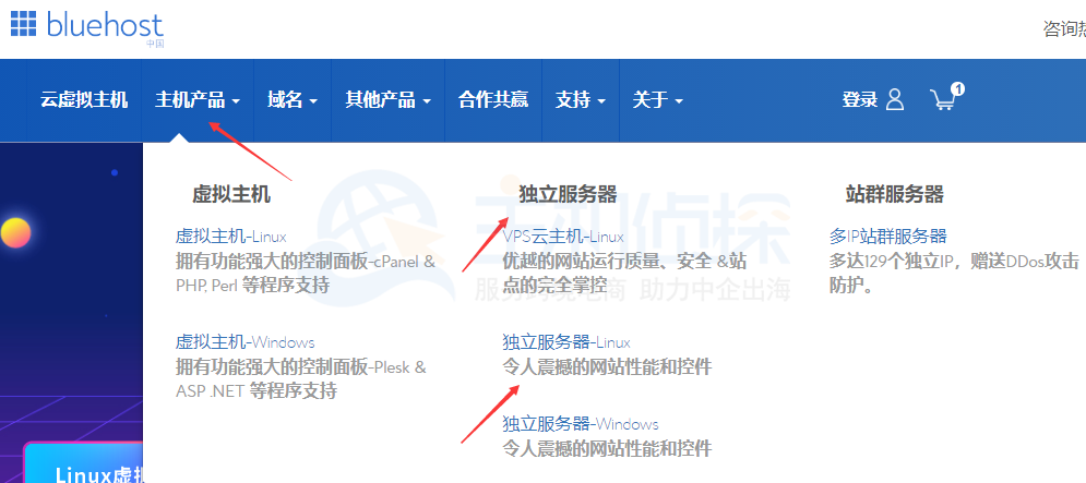BlueHost香港服务器九折优惠购买教程