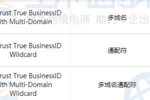 GeoTrust企业型SSL证书申请价格表