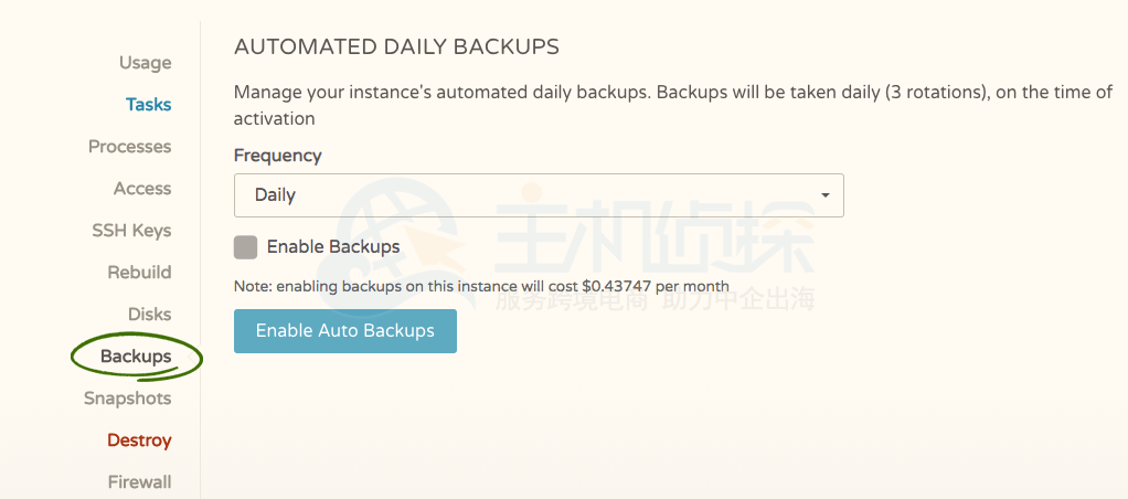 美国主机商CloudCone启用自动备份