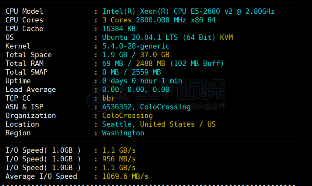 美国主机商RackNerd西雅图机房测评