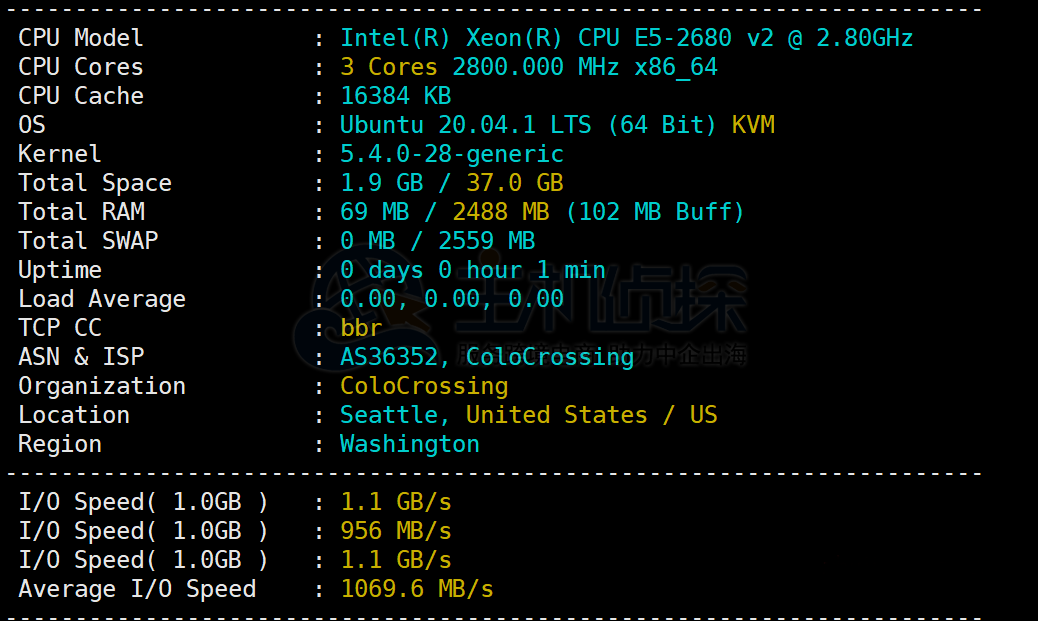 美国主机商RackNerd西雅图机房测评