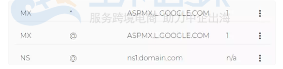 Domain域名设置MX记录教程