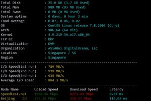 DigitalOcean新加坡评测