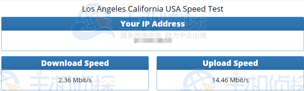 HawkHost洛杉矶机房速度测评
