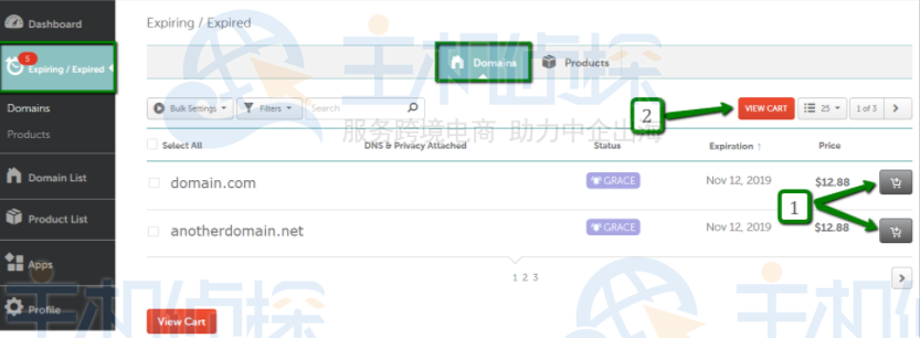 Namecheap续订过期域名教程