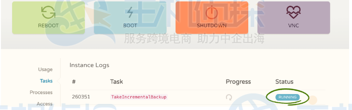 CloudCone拍摄快照