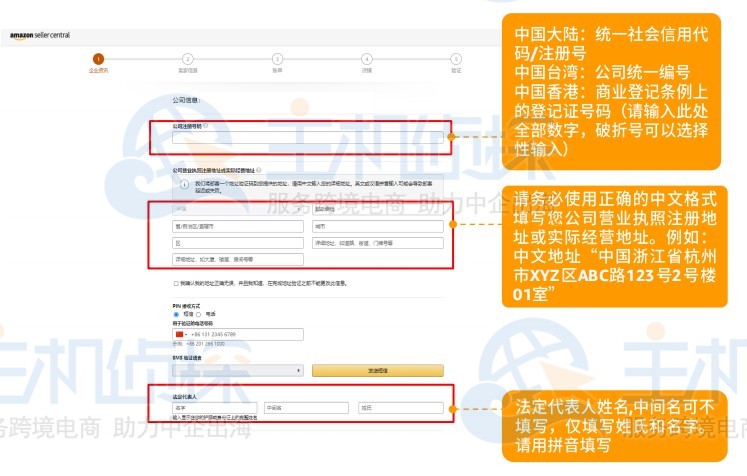 亚马逊北美站点卖家账户注册指导