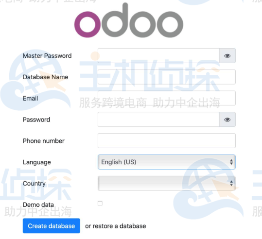 登录Odoo