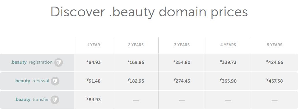 beauty域名
