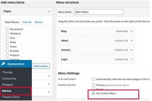 WordPress主题创建自定义导航菜单