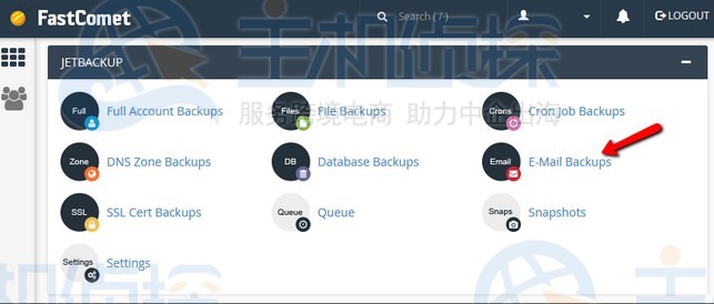FastComet主机如何用cPanel面板还原电子邮件账户