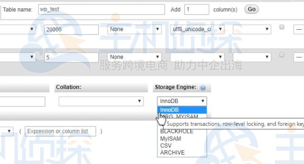 如何用phpMyAdmin在数据库中创建表