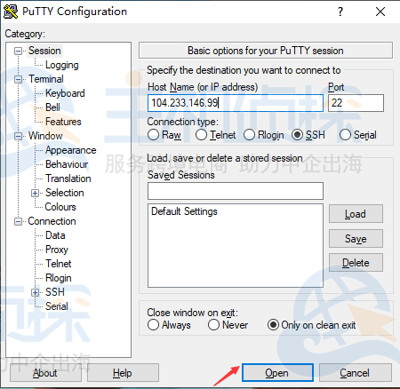 Putty连接Linux服务器