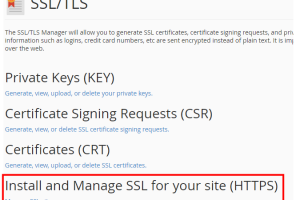 在cPanel面板中如何给网站安装部署SSL证书