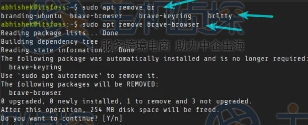Ubuntu系统卸载应用程序常用命令