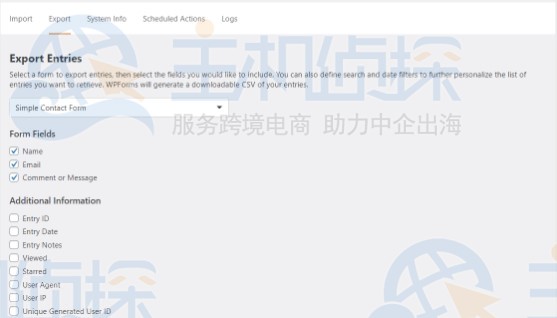 如何将WordPress表单导出到Excel中