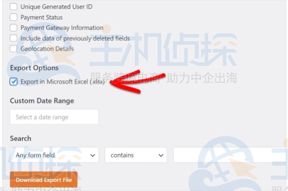 如何将WordPress表单导出到Excel中