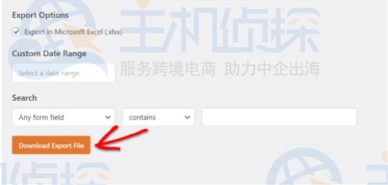如何将WordPress表单导出到Excel中