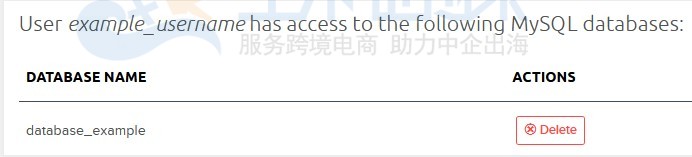 删除数据库用户