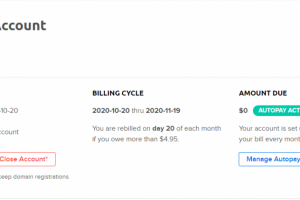 DreamHost控制后台