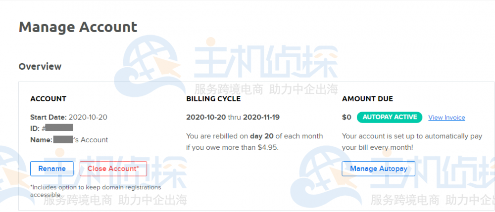 DreamHost控制后台