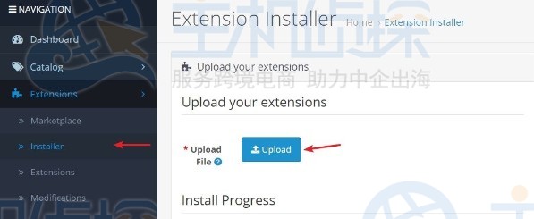 OpenCart主题安装