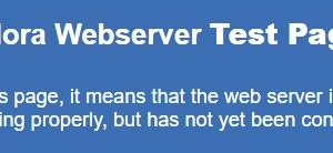 Fedora Web服务器测试页