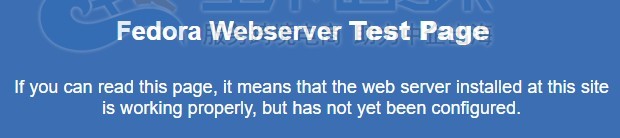 Fedora Web服务器测试页