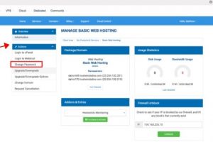 Hostwinds账户密码更改