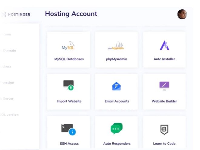 Hostinger控制面板