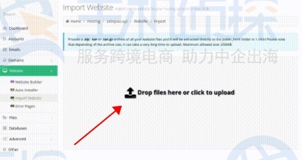 网站导入功能上传文件