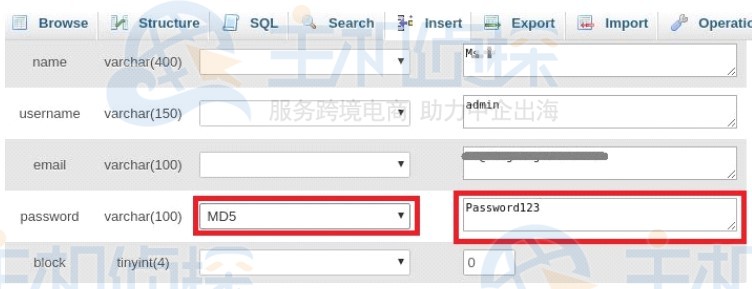 Joomla密码重置
