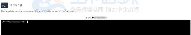 WHM访问终端接口