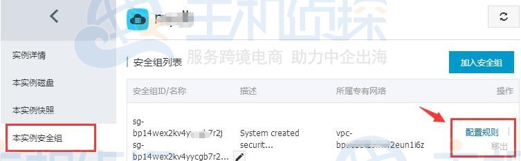 阿里云安全组设置