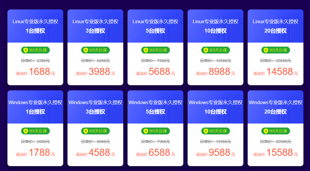 宝塔面板永久授权1888元