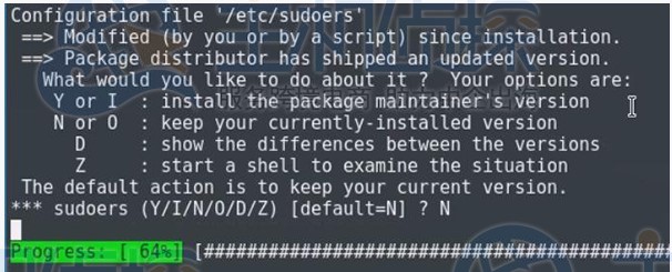 sudoers file