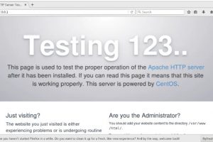 浏览器测试apache