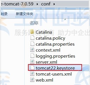 keystore文件放在conf目录下