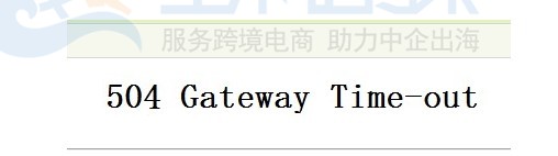 504 Gateway Timeout