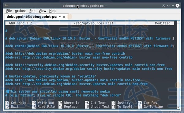 注释 Debian 10 buster 包