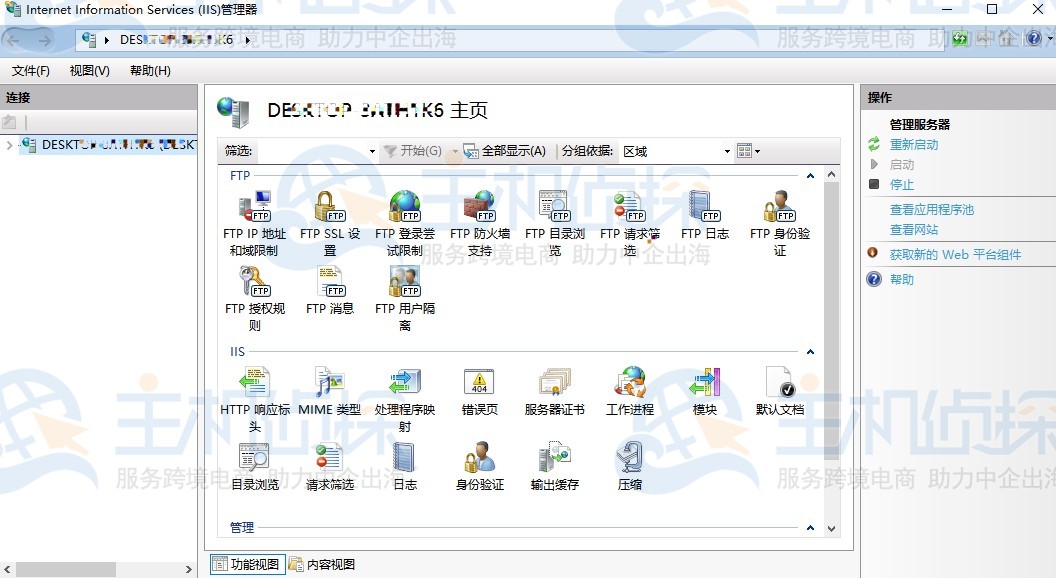 Internet Information Services (IIS)管理器