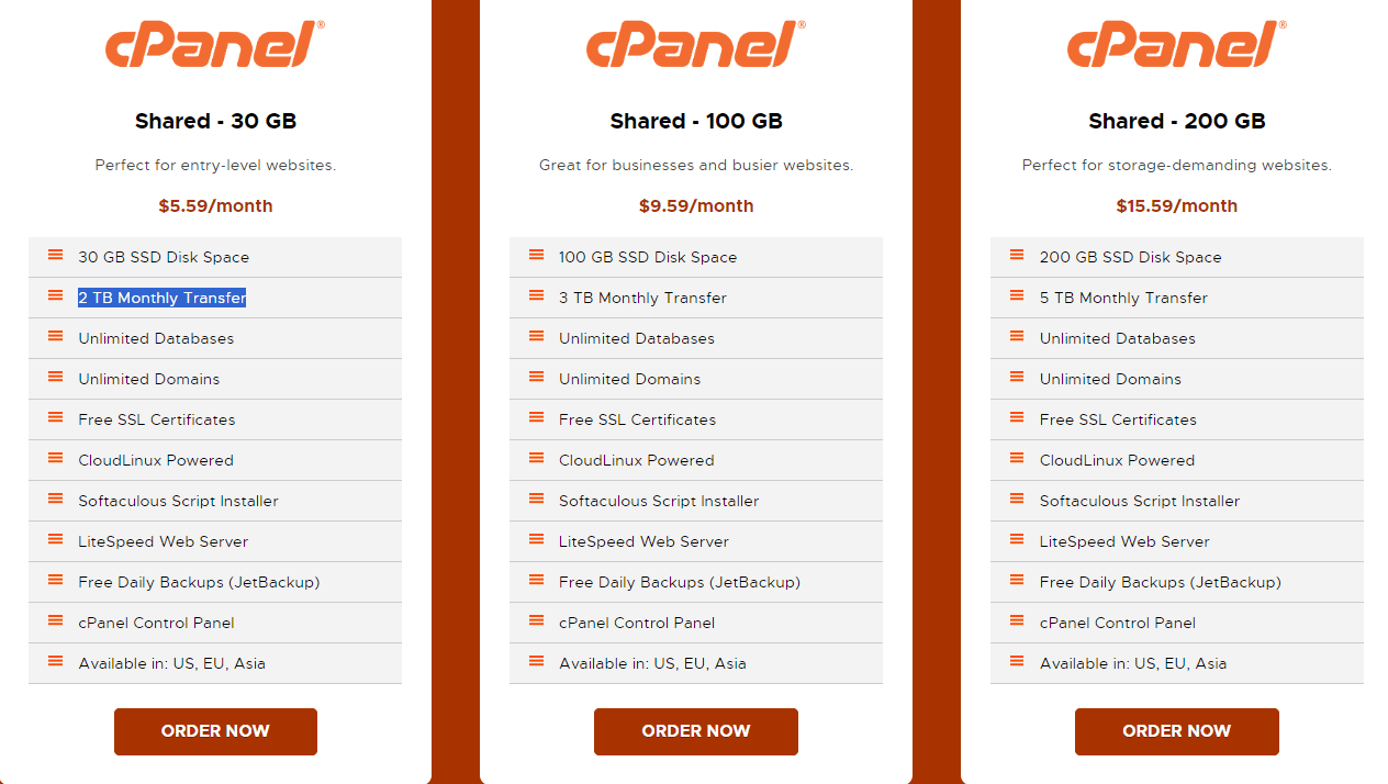 RackNerd海外虚拟主机方案