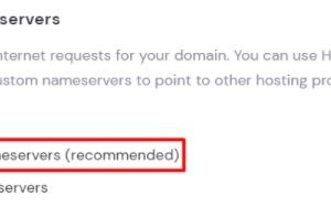 更改域名服务器