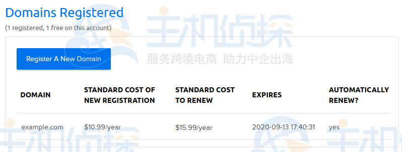注册DreamHost域名