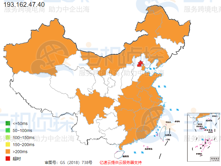 FriendHosting迈尔密数据中心ping