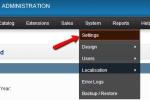 OpenCart网站后台管理页面